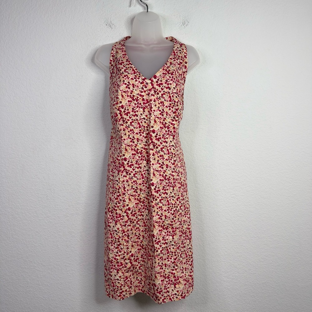 Yves Cossette Depeche Mode Dress Womens 14W Floral VTG Romantic Coquette 80s 90s